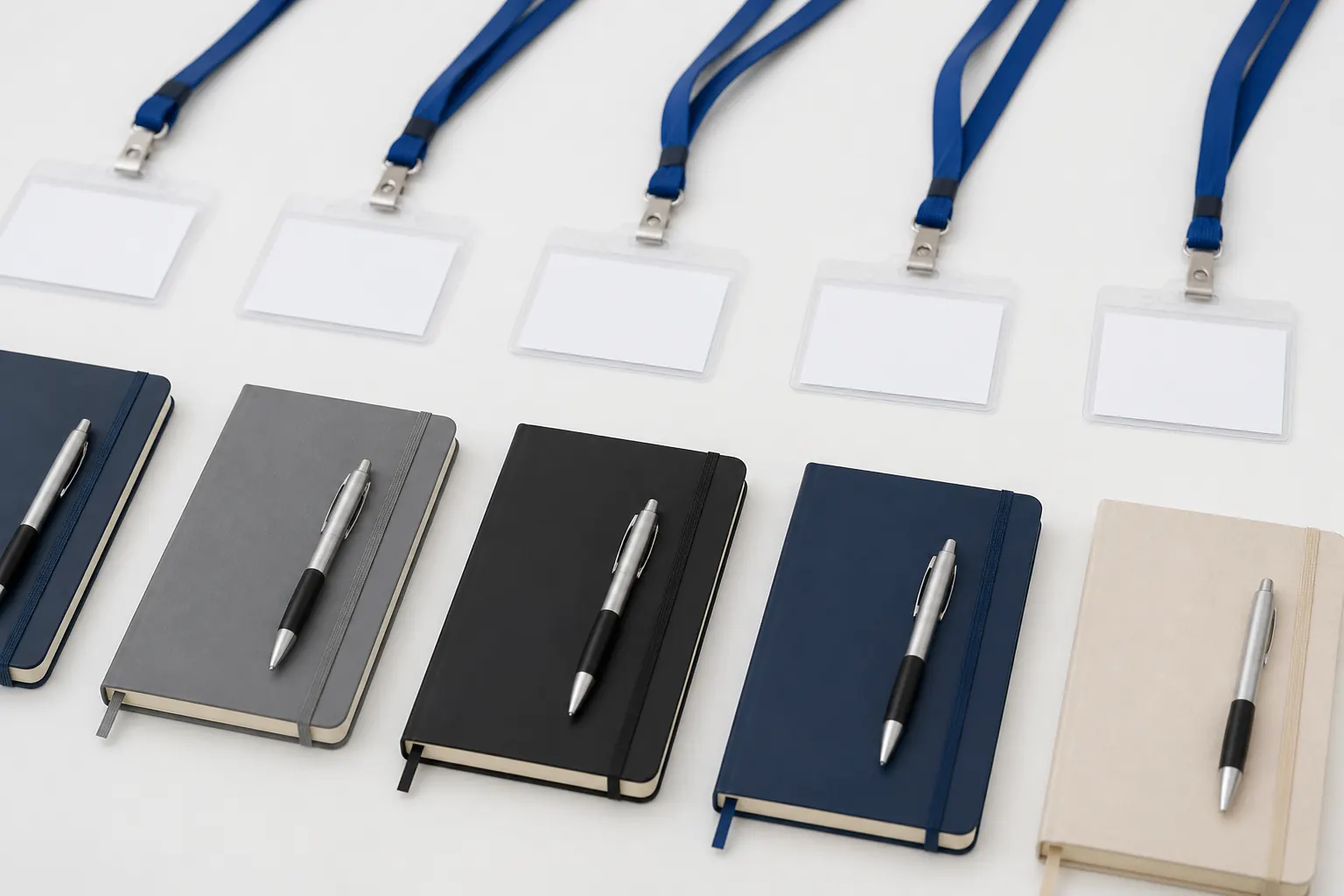 Notebooks, pens and a marked-up guide draft on an editorial desk